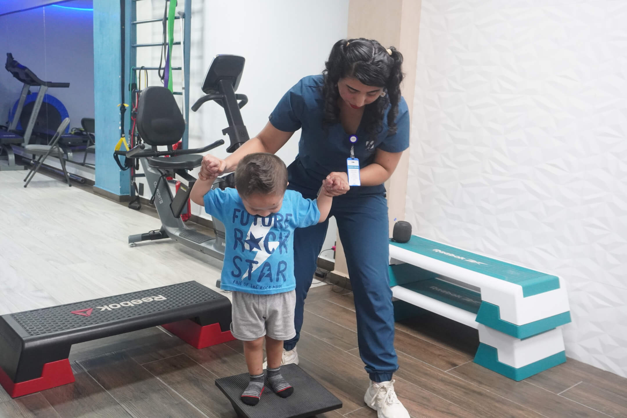 Sesión de fisioterapia